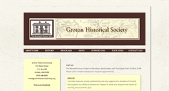 Desktop Screenshot of grotonhistoricalsociety.org