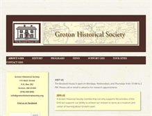 Tablet Screenshot of grotonhistoricalsociety.org